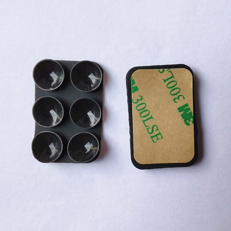 Multipurpose Square Suction Pad Small Suction Pad Silicone Suction Pad with single sided tape