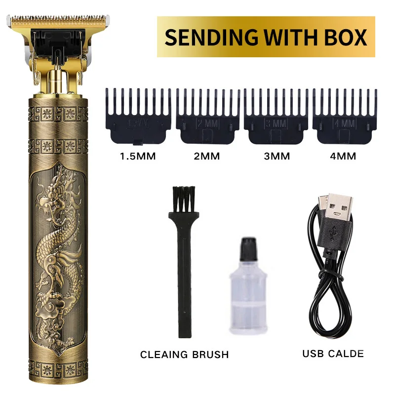Maquina Inalambrica de Afeitar Man Hair Clipper Hairdresser Vintage T9 Hair Trimmer Profesional Shaver Trimmer