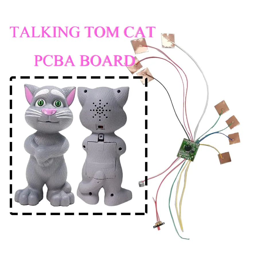 QQF X Interactive Kids Smart Toys Talking Tom Cat Toy printed circuit board pcba assembly manufacturer