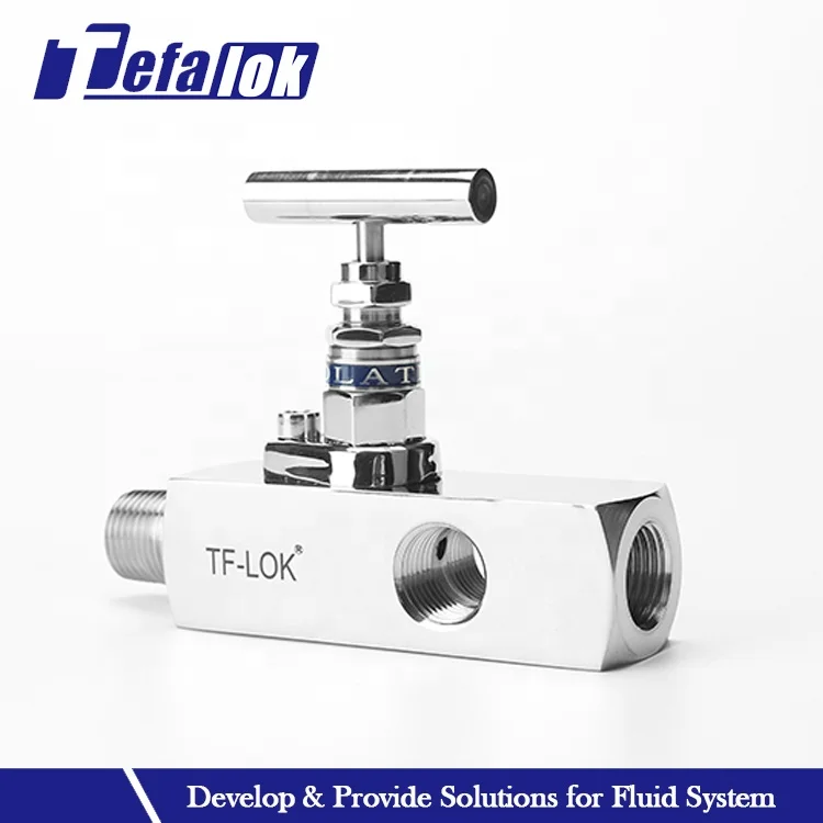 Male Thread 1/2 NPT Bar Stock Gauge Root Needle Valve Instrument Plug Head Needle Gauge Valves