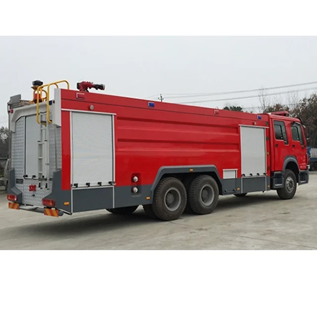 Пожарная машина sinotruk с двухрядной