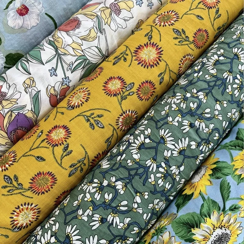 Custom printed cotton twill fabric for clothing