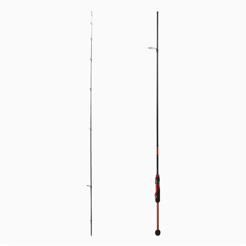 LUTAC 2.24M UL Power Fast Action 2 Section High-carbon VSS Reel Seat Solid Pole Slightly Boat Spinning Fishing Rod