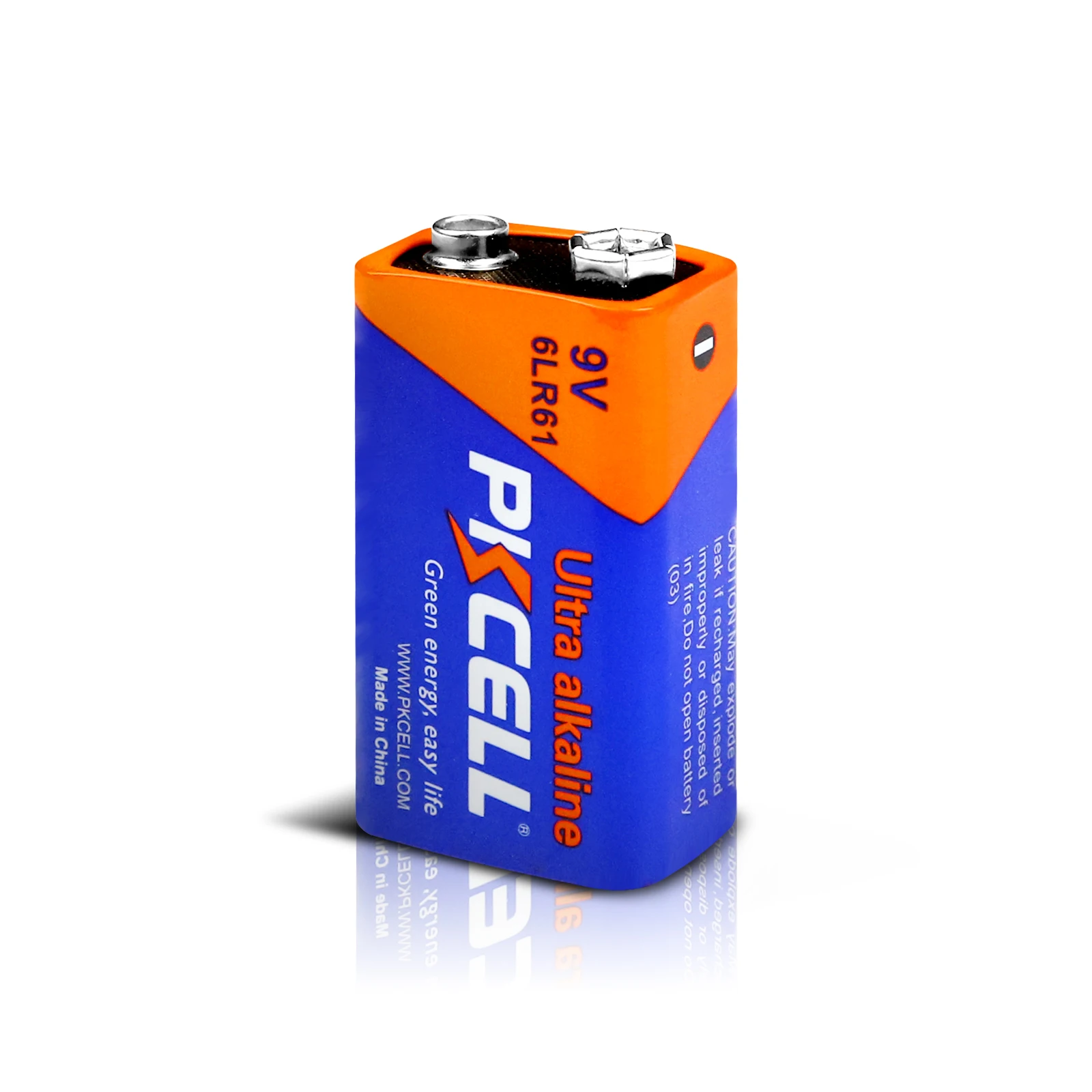 Pkcell batteries pack 6LR61 9V alkaline battery for smoke detectors multimeter