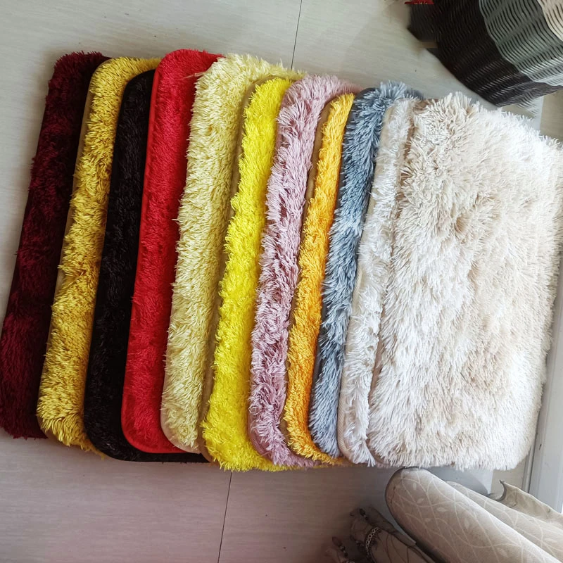 Pv Velvet Rug U-Shaped Toilet Mat Set Soft Memory Foam 3 Pieces