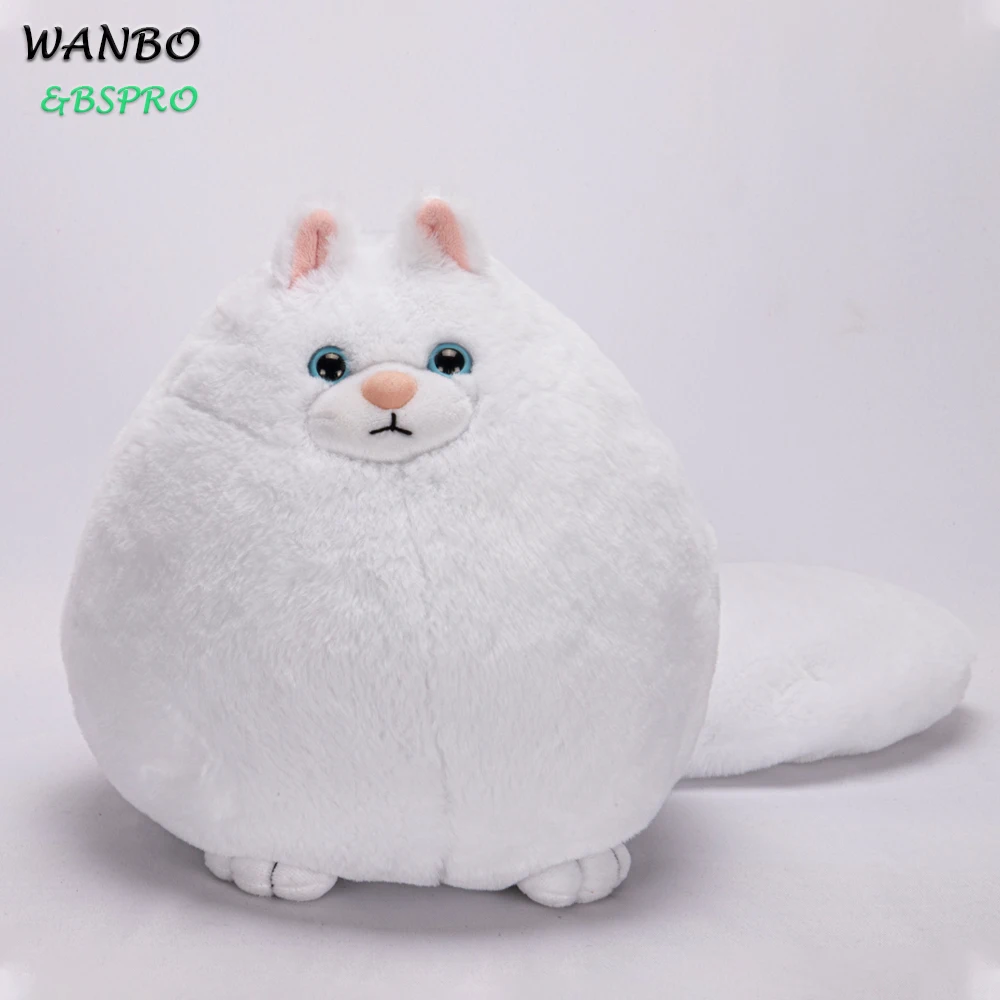 BSpro#RTS01 hot sale  burst long tail fat chubby cute persian cat animal plush toy birthday gift for kids