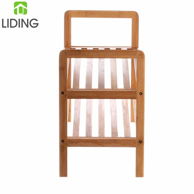 2 Tier Bamboo Shoe Rack Shoe Organizer