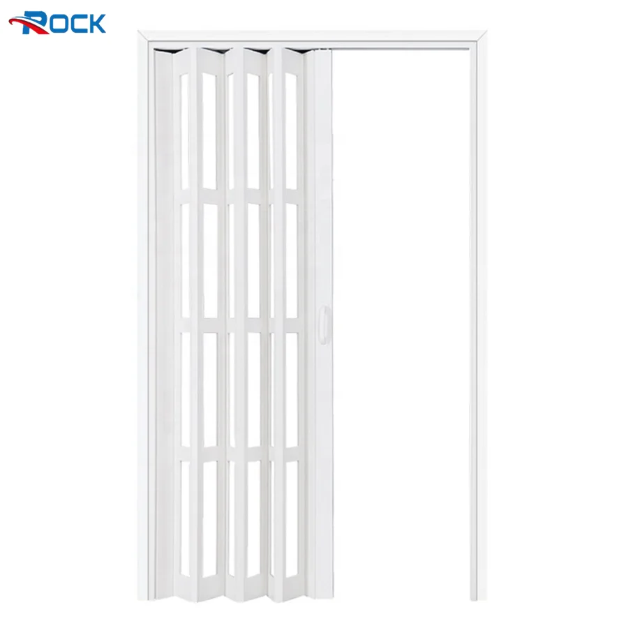 PVC Sliding Door System Doors Toilet Folding Sliding PVC Door for Bathroom