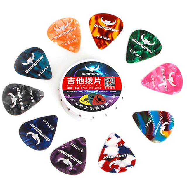 Alice 100A Acoustic Electric Guitar Picks Plectrum Various Colors 6 thickness 0.46/0.73/0.81/1mm