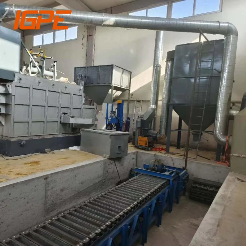 Gas fired tilting aluminum crucible furnace for ingot casting line 10KG ingot cast conveyor with 500KG non-ferrous copper oven