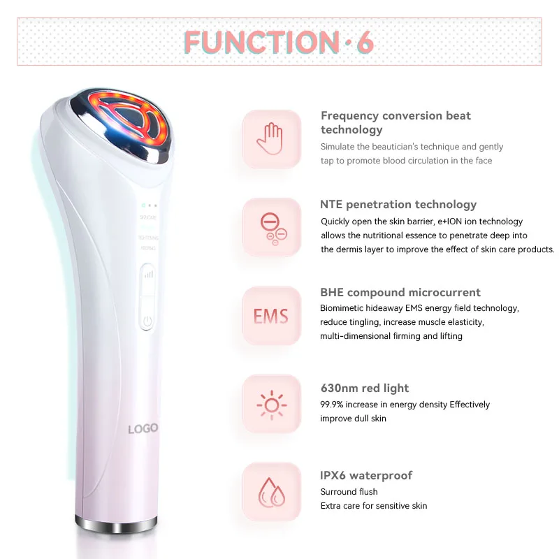 Notime microcurrent facial device at home skin tightening deep cleansing facial beauty device spa salon use