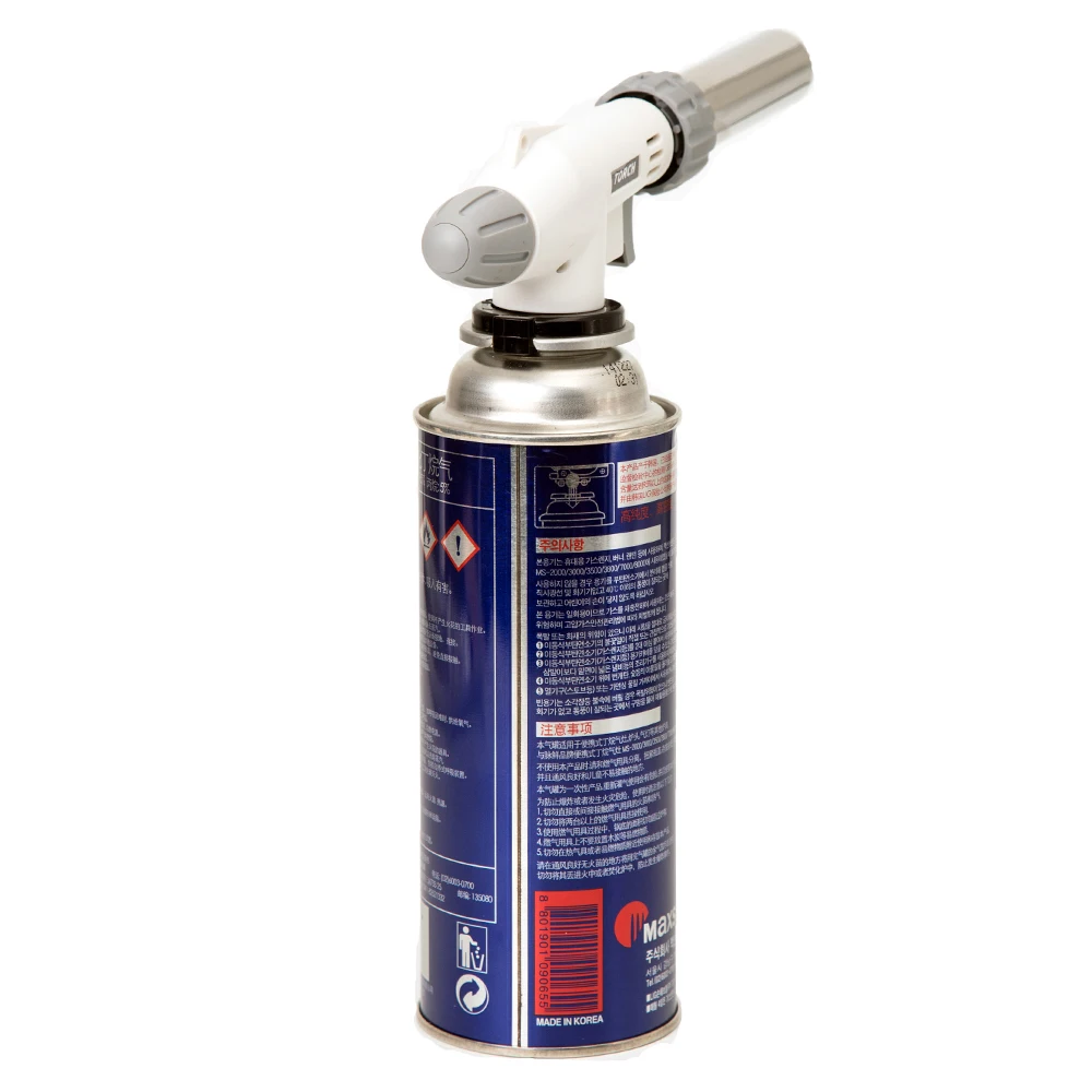 
Outdoor Pressure Ignition Bayonet Type Blow Lamp Butane Gas Heating Piezo Torch Kitchen Lighters Kitchen Cooking Tool White Etc 