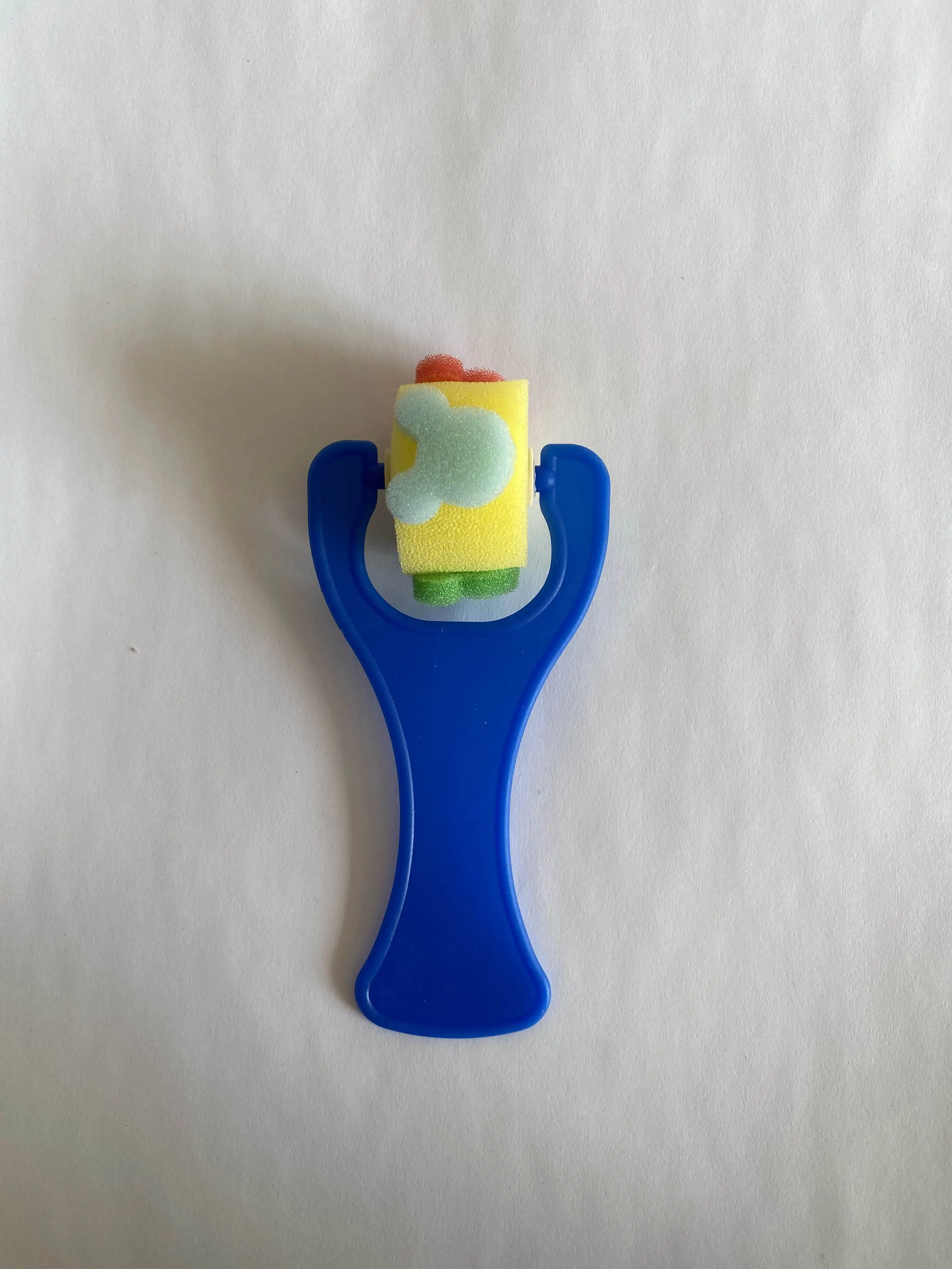 Factory Sale Various Small Slingshot Roller Decal Blue Roller Hair Sponge Brush With Handle