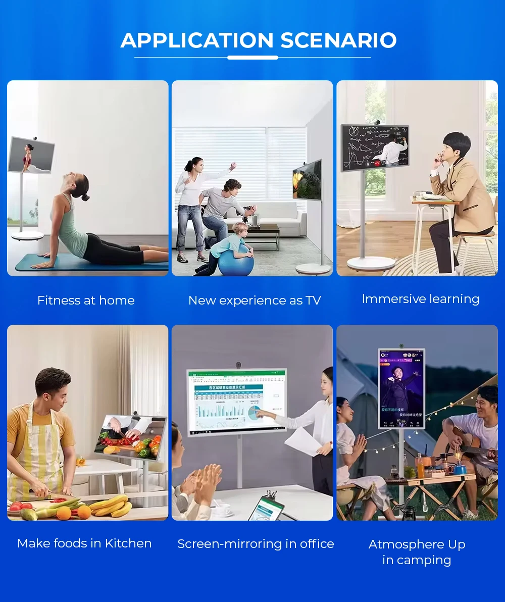 Best selling WiFi 12 system Wireless Indoor LCD Display Smart Portable TV Android Monitor