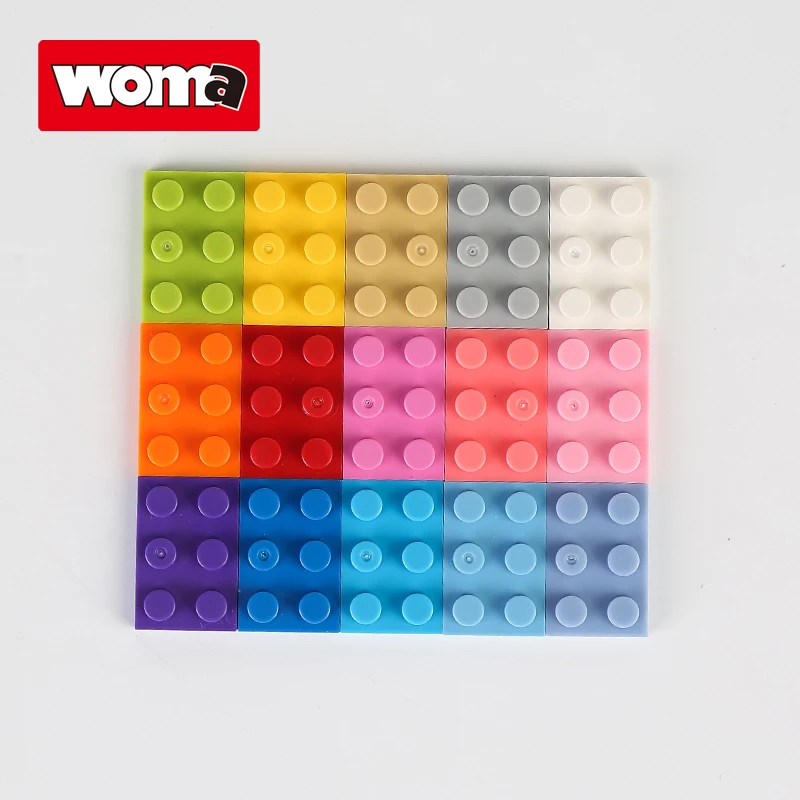 WOMA TOYS 2021 kids Brainstorm creativity Assemble Plate 2x3 small building block Classic bricks 2*3 (NO.3021)