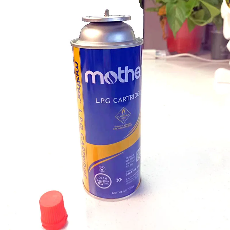 Tinplate butane gas canister butan gas fuel can