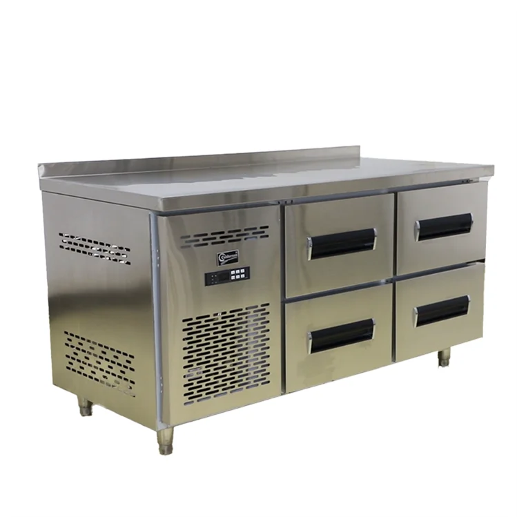 Colderson Kitchen Equipment Stainless Steel Refrigerator price Working Table chillers  For Restaurant
