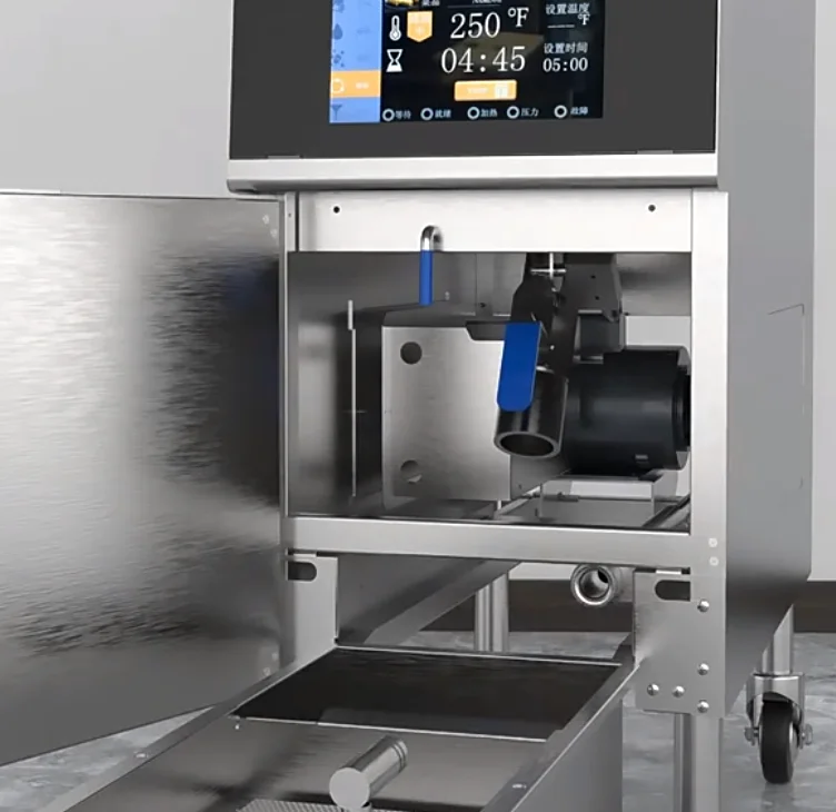 OFE-126L LCD screen commercial industrial chicken pressure chip electric deep fryers for fried chicken electric chicken fryer