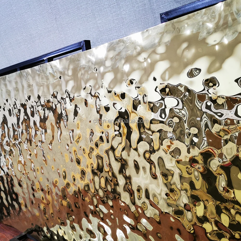 High Quality Liquid Grain Embossed Metal Plate Stainless Steel Embossed Plate