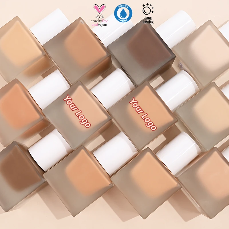 Private Label Makeup Brands Liquid Foundation for Dark Skin with Luxury and Safe Formula