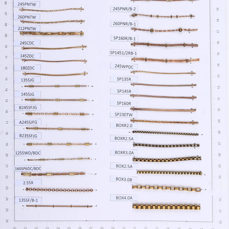 Wholesale brass chain in raw for Jewelry & Handbag Peanut chain, Fashion chain, Box chain