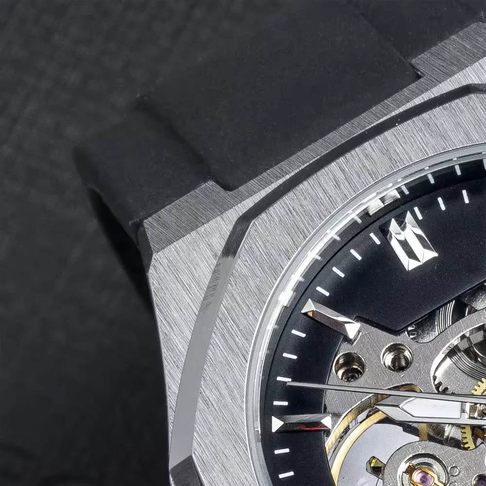 High Quality Private Label Skeleton Watches Men Luxury Montre Homme Stainless Steel Automatic Waterproof Watch Custom Logo Watch