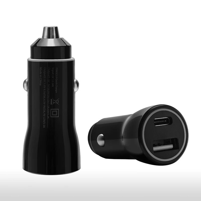 38W Dual USB Type C Car Charger For iPhone15 14 13 12 Pro X Xiaomi Samsung Car Adapter Charger