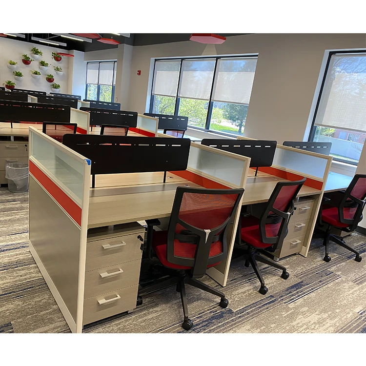 China Modern Modular Office Furniture Workstation 2, 4, 6 Seater Office Workstation Desk