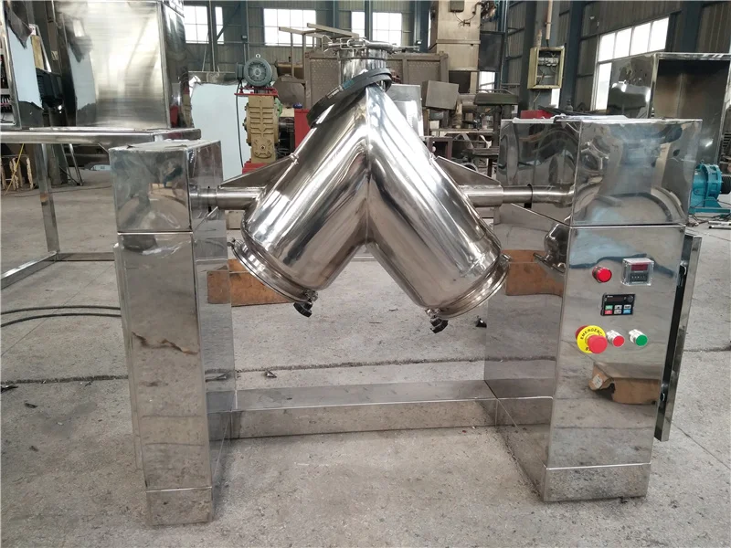 GMP Food additives V type mixer Industrial blender food mixer Baby food blender