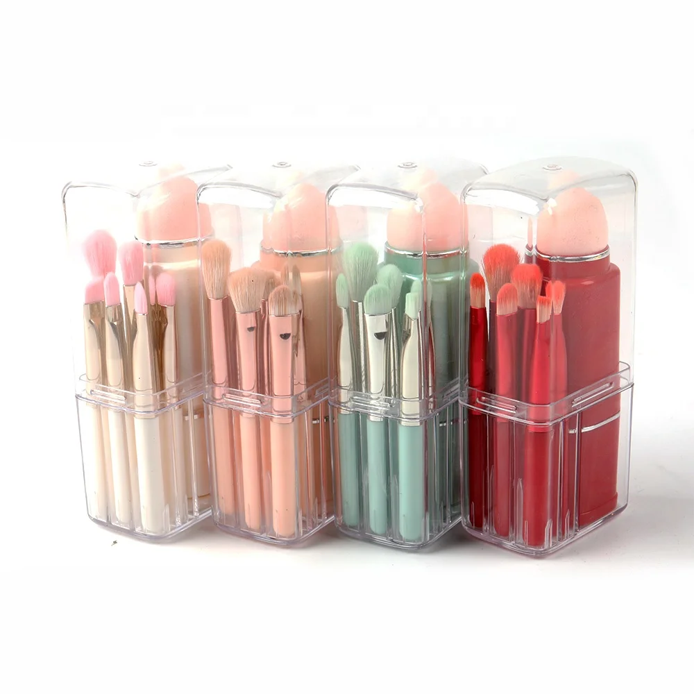 BQAN Custom Logo Professional 6 in 1 Nail Art Brush Set Soft Nylon Hair Makeup Brush Tools