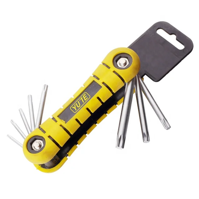 FLOURISH  8PCS Curve Torx Allen Key Set Double Rubber &allen Wrench Set