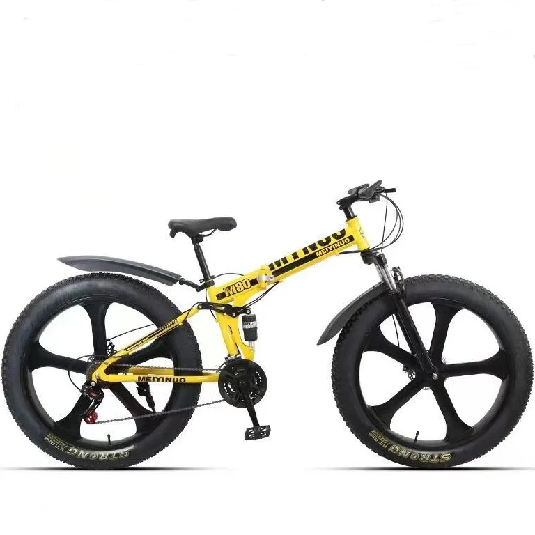 Hot Sale Cheap Folding 26 inch mountain bike Steel Frame Fat tire foldable Bicycle for Adults carbon steel bike.