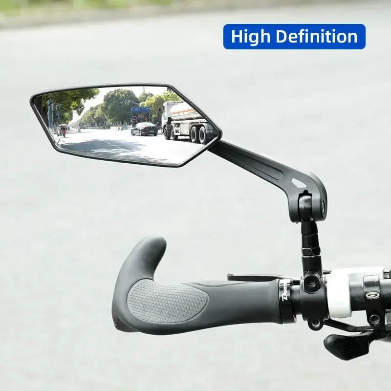 360 Degree Cycling Mirror Electric Bike Scooter Motorcycle Handlebar Mount Metal Bracket Bicycle Rearview Mirror Back Side View