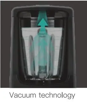 EVERGREEN Vaccum Blender Smoothie Maker - Electric High-Speed Fruit Vegetable Juicer Antioxidation Frozen Ice Shake Drink Mixer