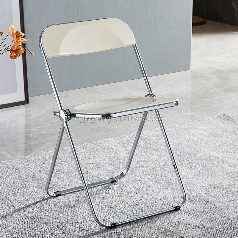white plastic folding Plia Folding Chairs