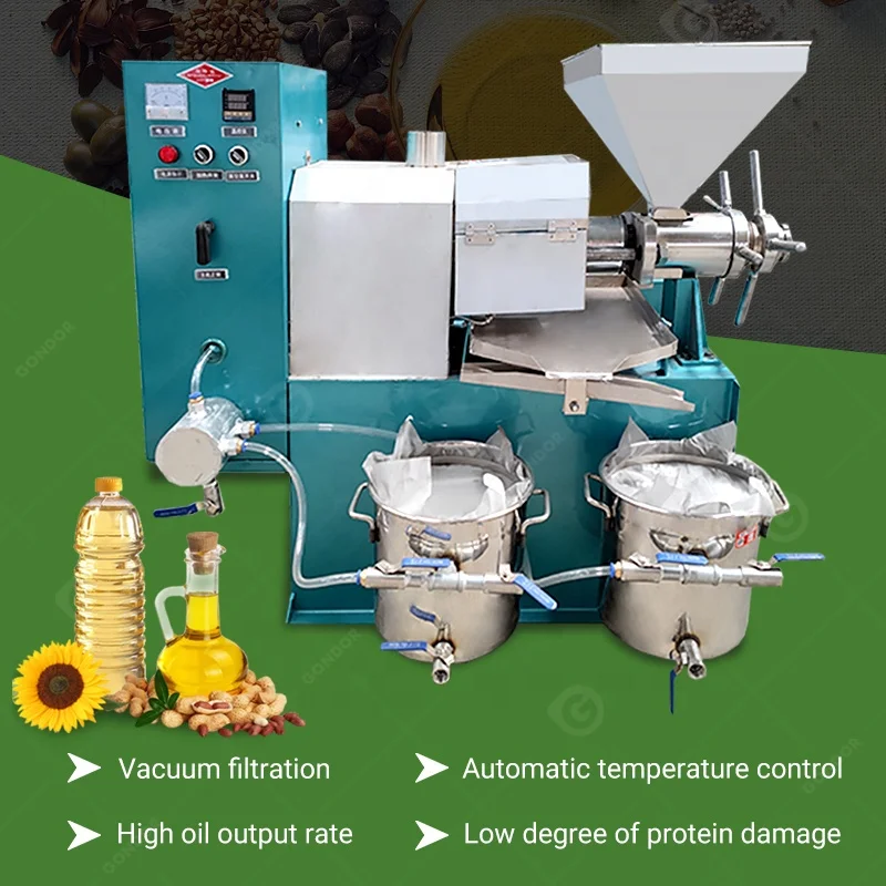 Comercial Coconut Soybean Olive Master Virgin Big Cold Press Oil Presser Production Machine Made in China