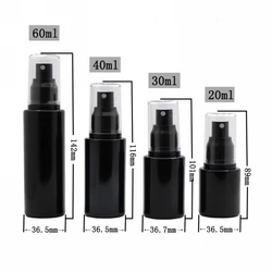 Empty Cylindrical Flat Shoulder 20ml 30ml 40ml 60ml Atomizer Spray Perfume Glass Bottle with Aluminum Sprayer Cap