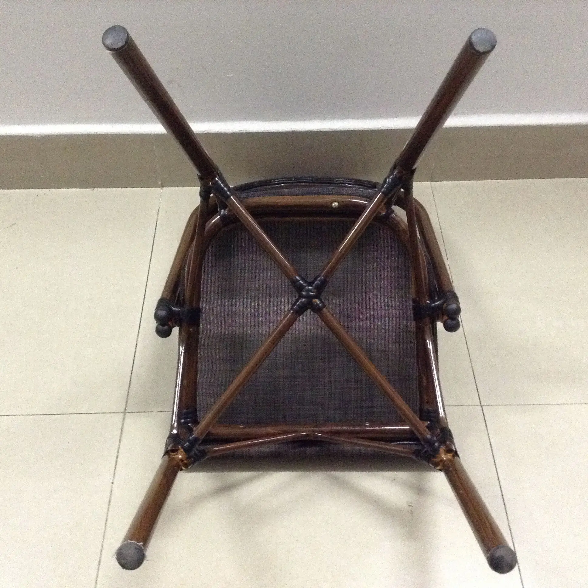 French style garden PE rattan wicker aluminium outdoor bamboo garden chair