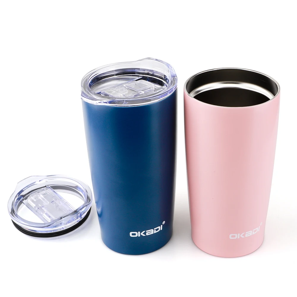 Двухслойная вакуумная Изолированная чашка тумблер для путешествий 20 унций стакан из нержавеющей стали с крышкой
