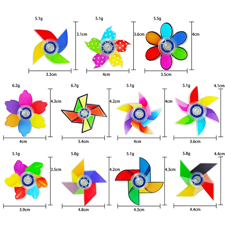 Mini Cartoon Windmill Shape Fingertip Gyroscope Fidget Spinner Toy