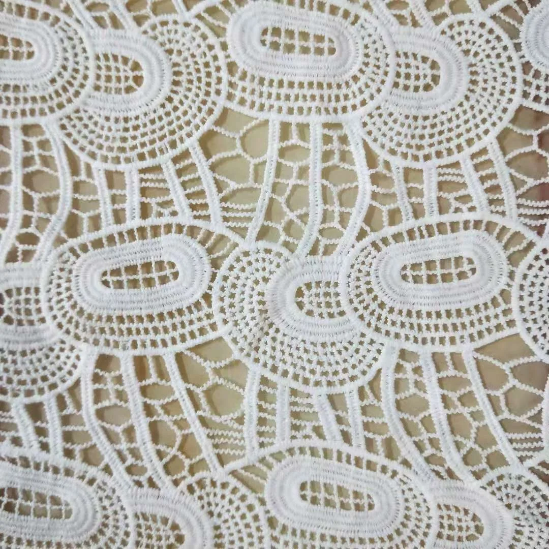 Water Soluble Embroidery Milk Silk Wedding Dress Clothing Skirt Fabric Lace Embroidery