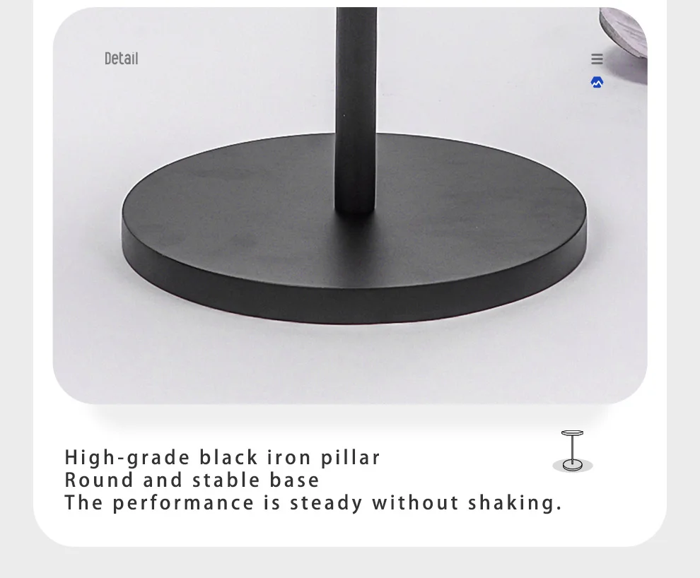 HLURU Small Bracket Small Ethereal Drum Stand Detachable Drum Bracket Portable 5.5 Inch 6 Inch 8 Inch Ethereal Drum Available