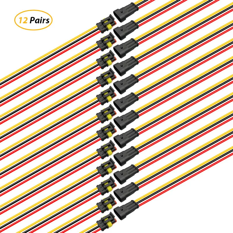 Amp super-seal 1,5 series 1 2 3 4 5 6 pin автомобильные шлейки водонепроницаемые кабели te коннектор