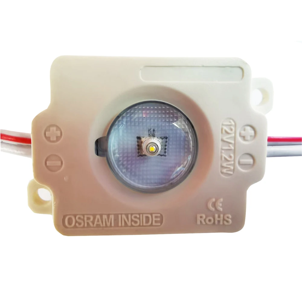 CE ROHS 5 years warranty 12v 1.2W 120lm waterproof  IP65 Os ram light box led module for lightbox sign & channel letter