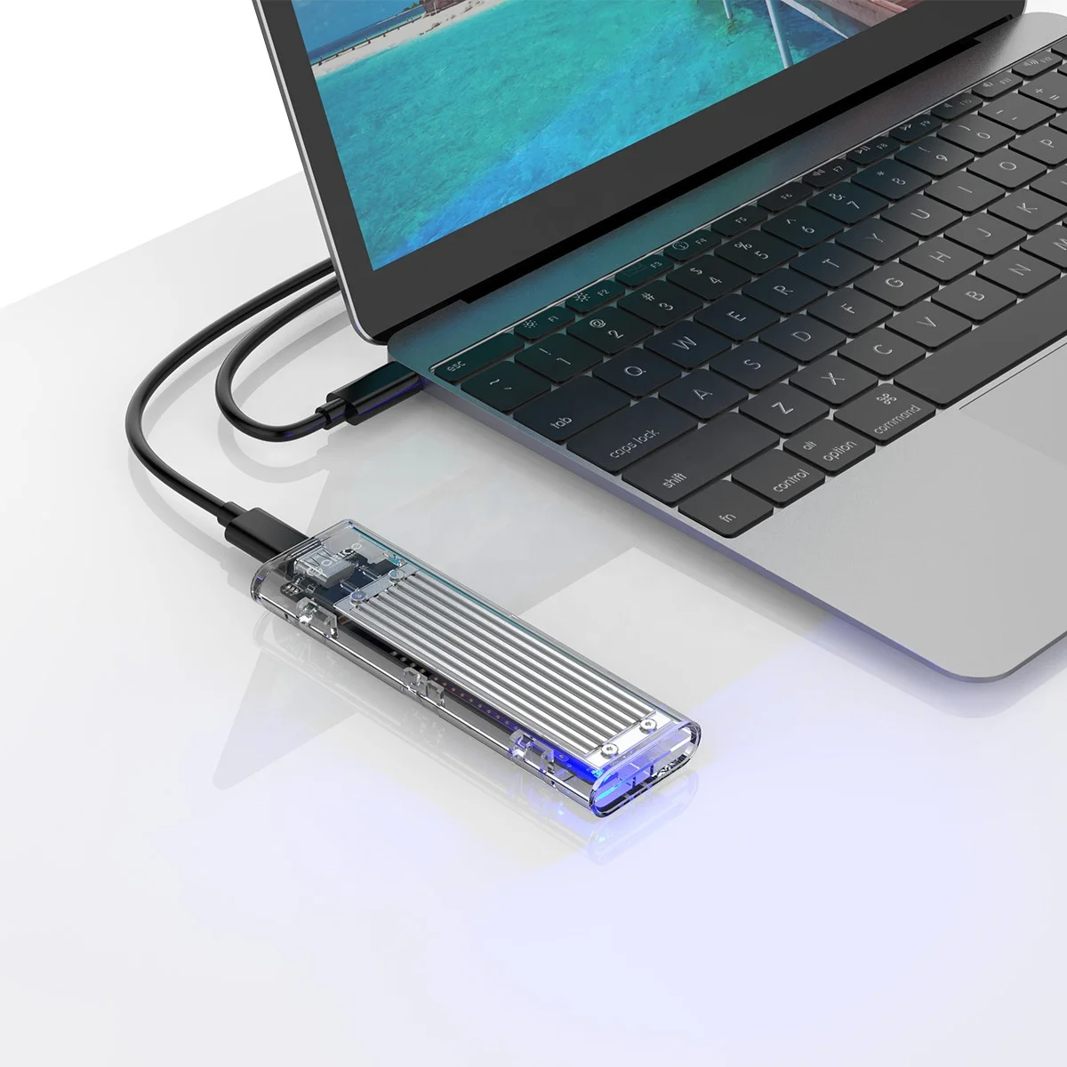NVME M.2 корпус OEM/ODM прозрачный ORICO внешний SSD Usb C 3 1 Высокоскоростная передача 10