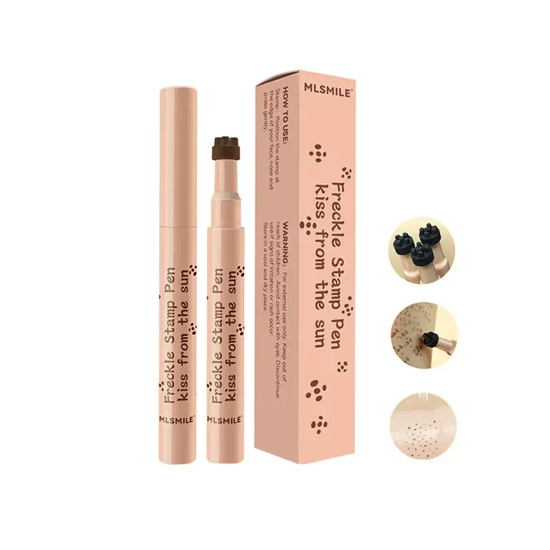 Natural Lifelike Waterproof Longlasting Soft Artificial Dot Sopt freckle stamp pen Liquid Quick Dry Faux mole freckle pen