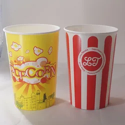 Print dispospaper popcorn bucket fried chicken paper bucket