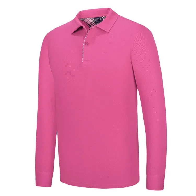 
Double mercerized cotton polo shirts for men 100% cotton long sleeve 