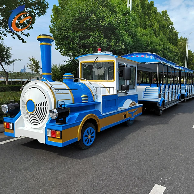 The scenic diesel 72-seat tourist train is for tourists to sightsee