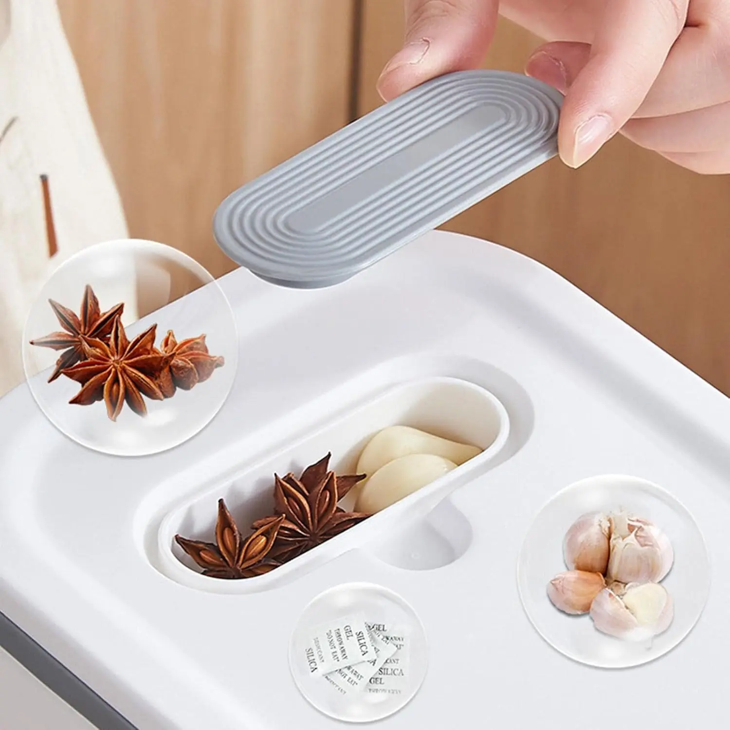 Rice Dispenser Sealable Grain Rice Storage Box Food Container Grain Container Rice and Grain Storage Container with Time Pointer